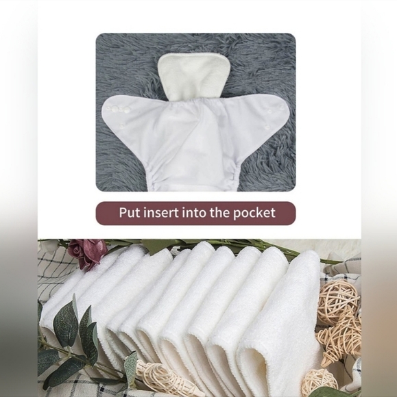 BRAND NEW- ALVABABY Color Snaps adjustable baby cloth diapers 5pc, 10pc inserts - Picture 3 of 8